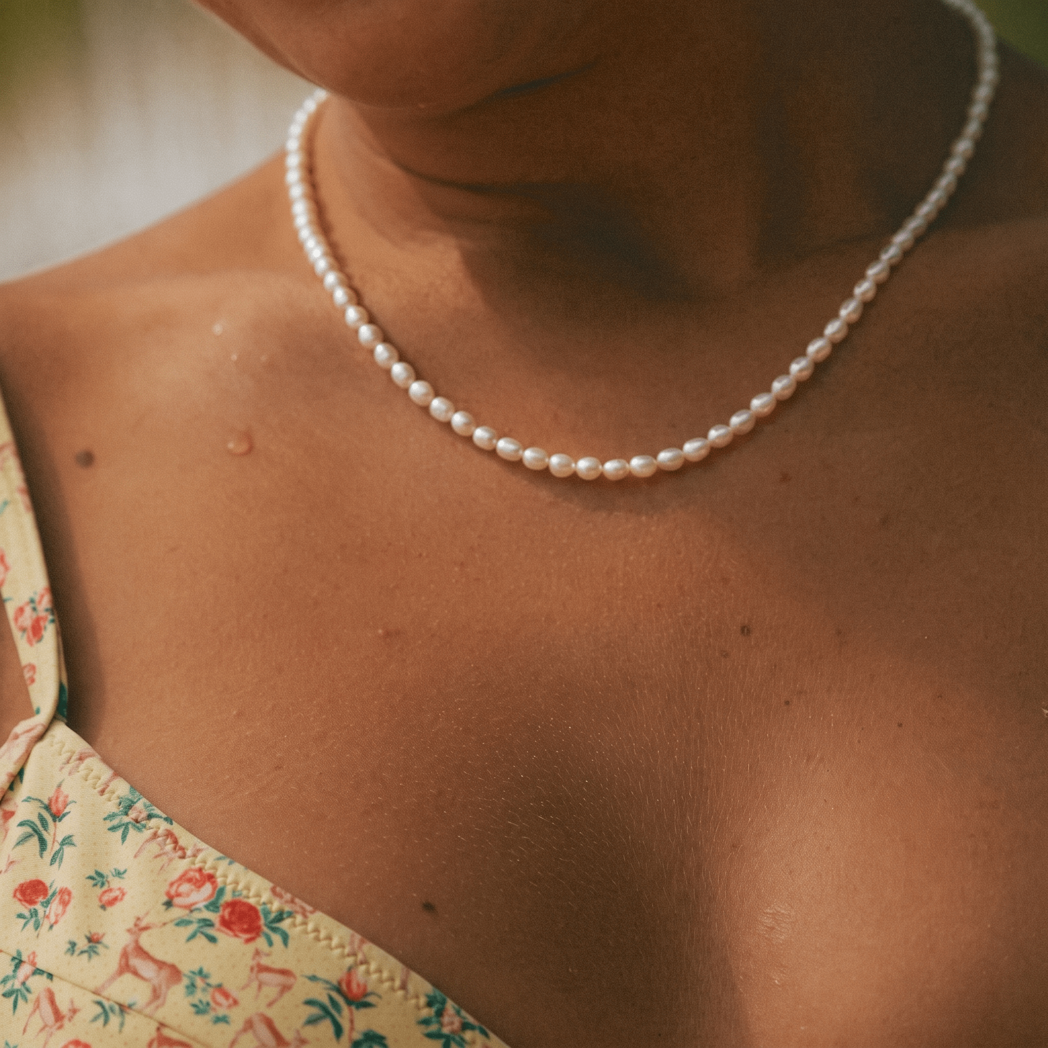 Choker Perlas