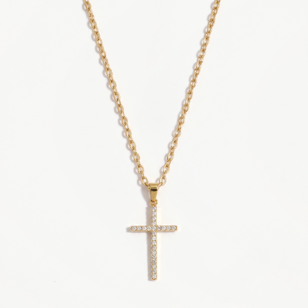 Collar Cruz Brillo