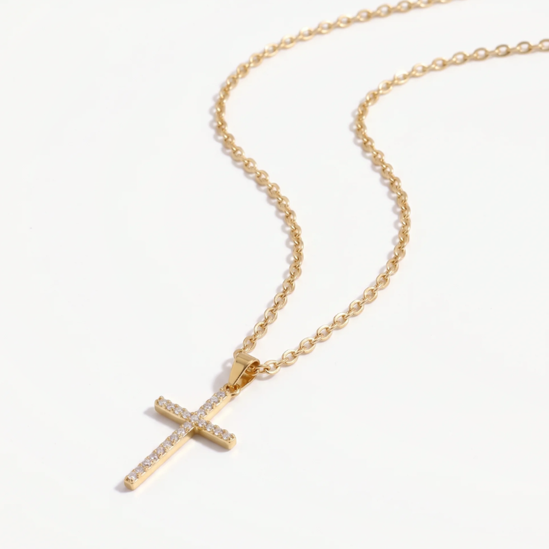 Collar Cruz Brillo
