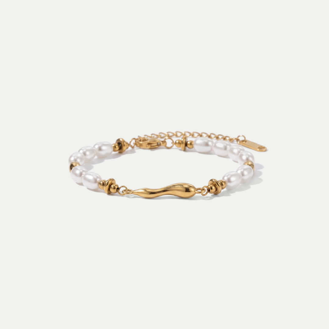 Pulsera Perlas y Oro