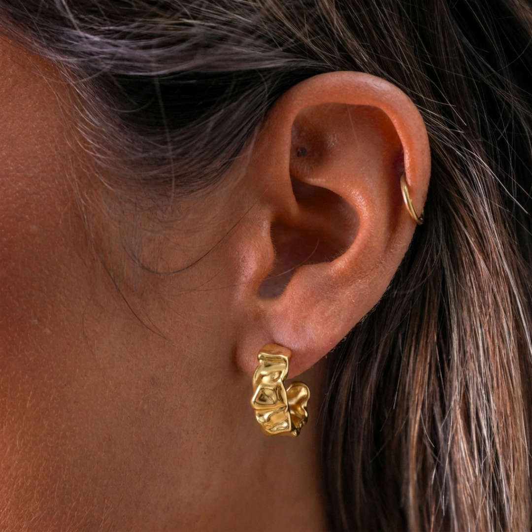 Pendientes Arrugado