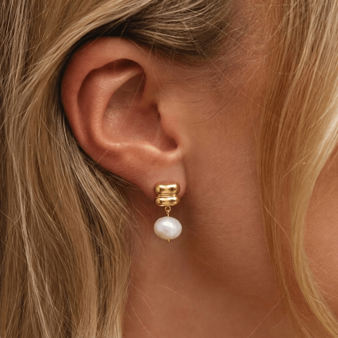 Boucles d'oreilles Petites Perles Longues