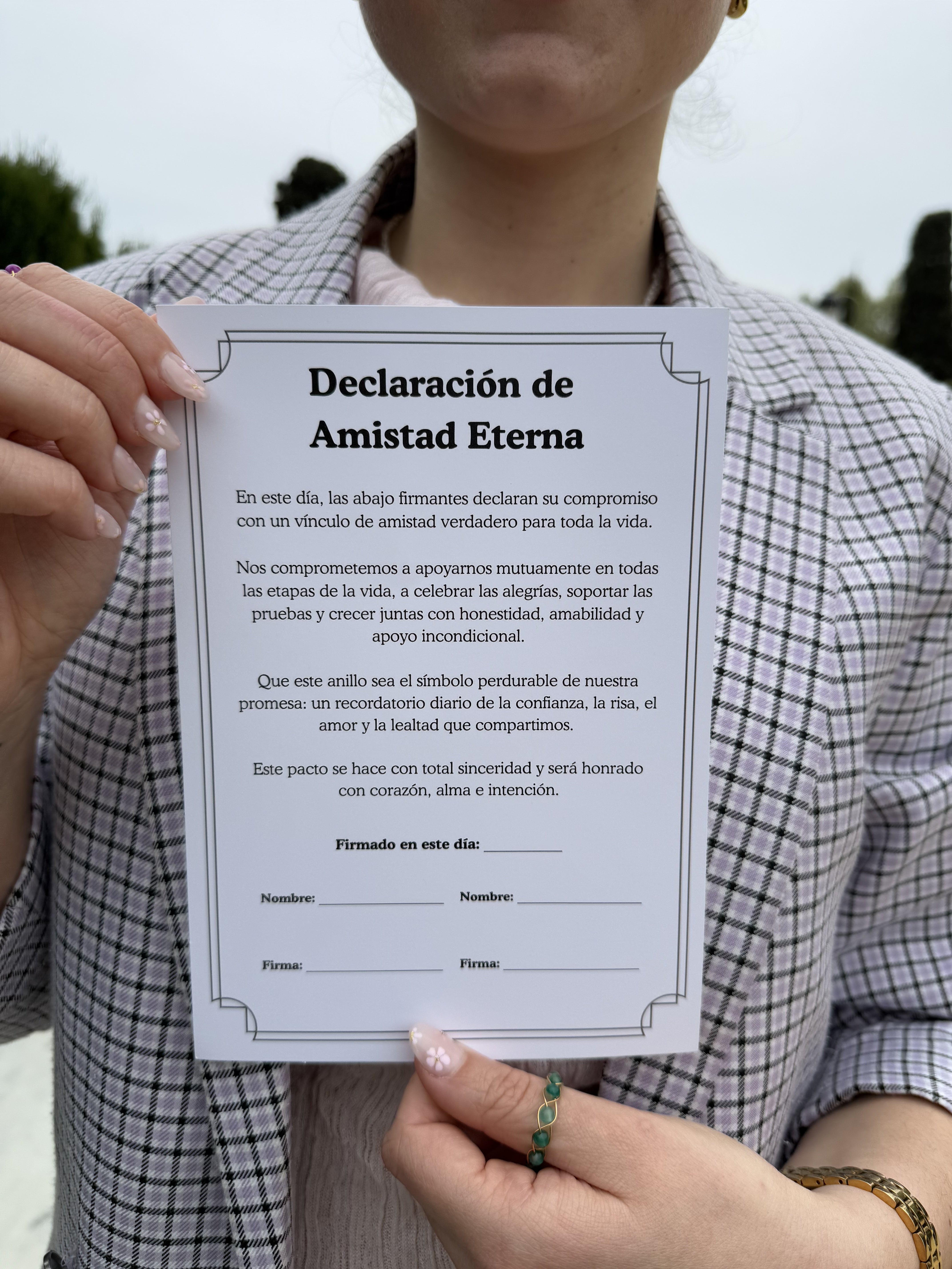 Declaración de Amistad