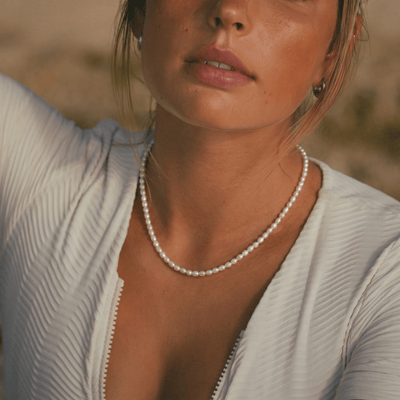 Choker Perlas