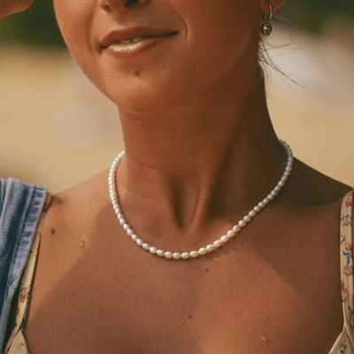 Choker Perlas