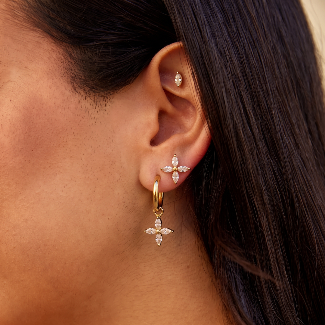 Mix Pendientes Flor