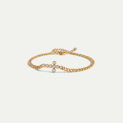 Pulsera Cruz Brillo