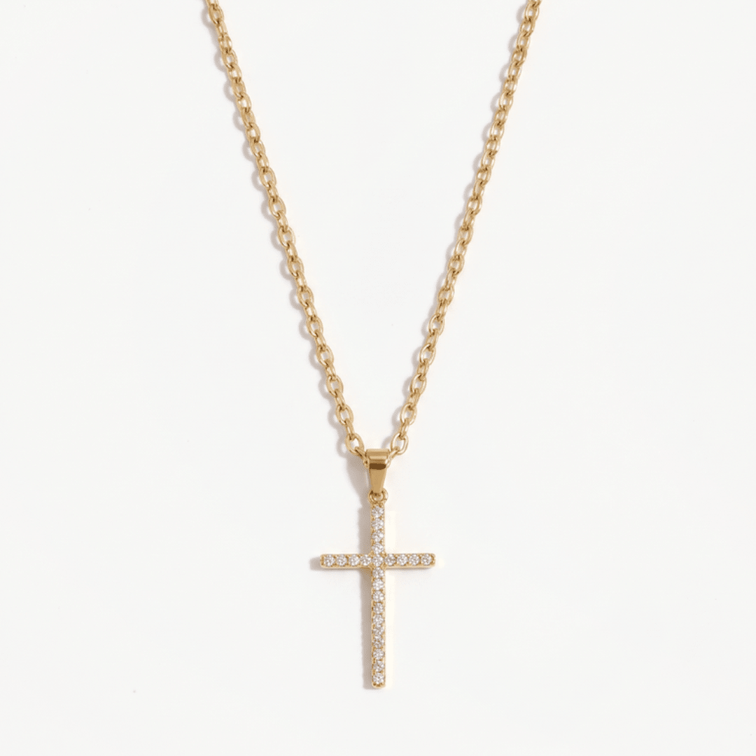 Collar Cruz Brillo