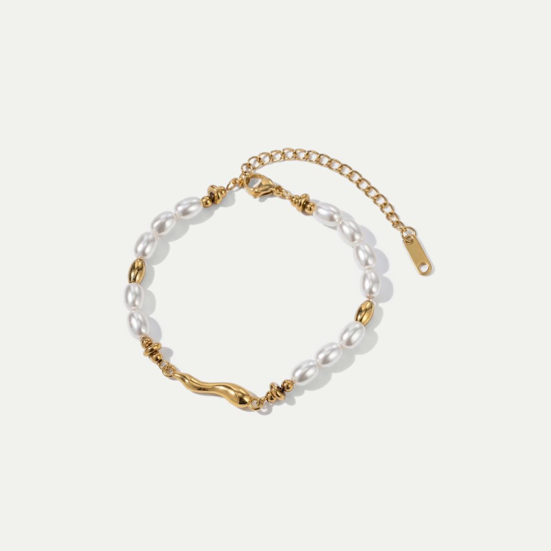 Pulsera Perlas y Oro