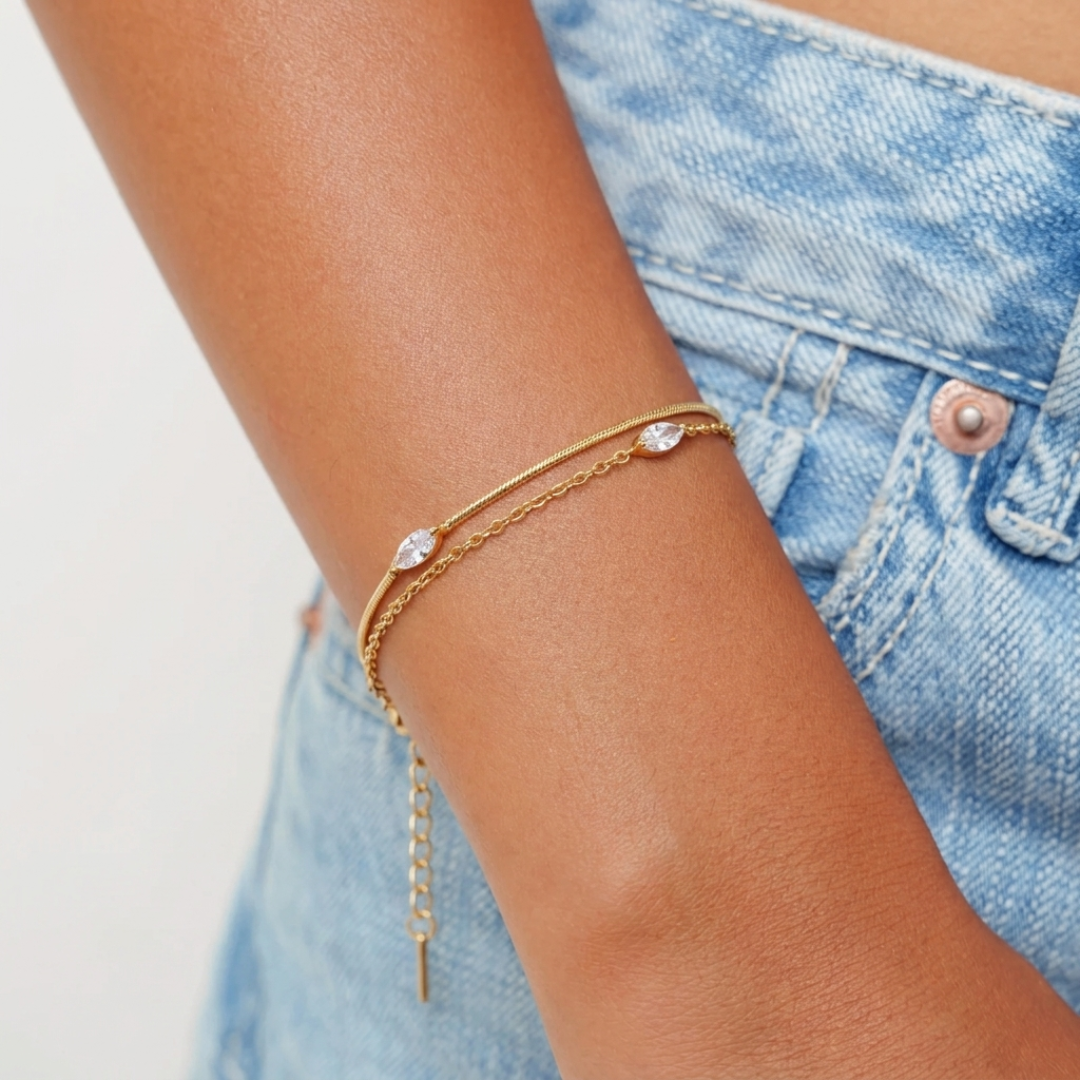 Set Pulseras Brillo