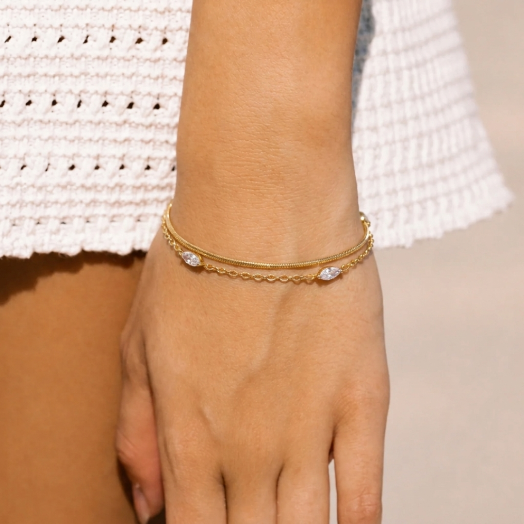 Set Pulseras Brillo