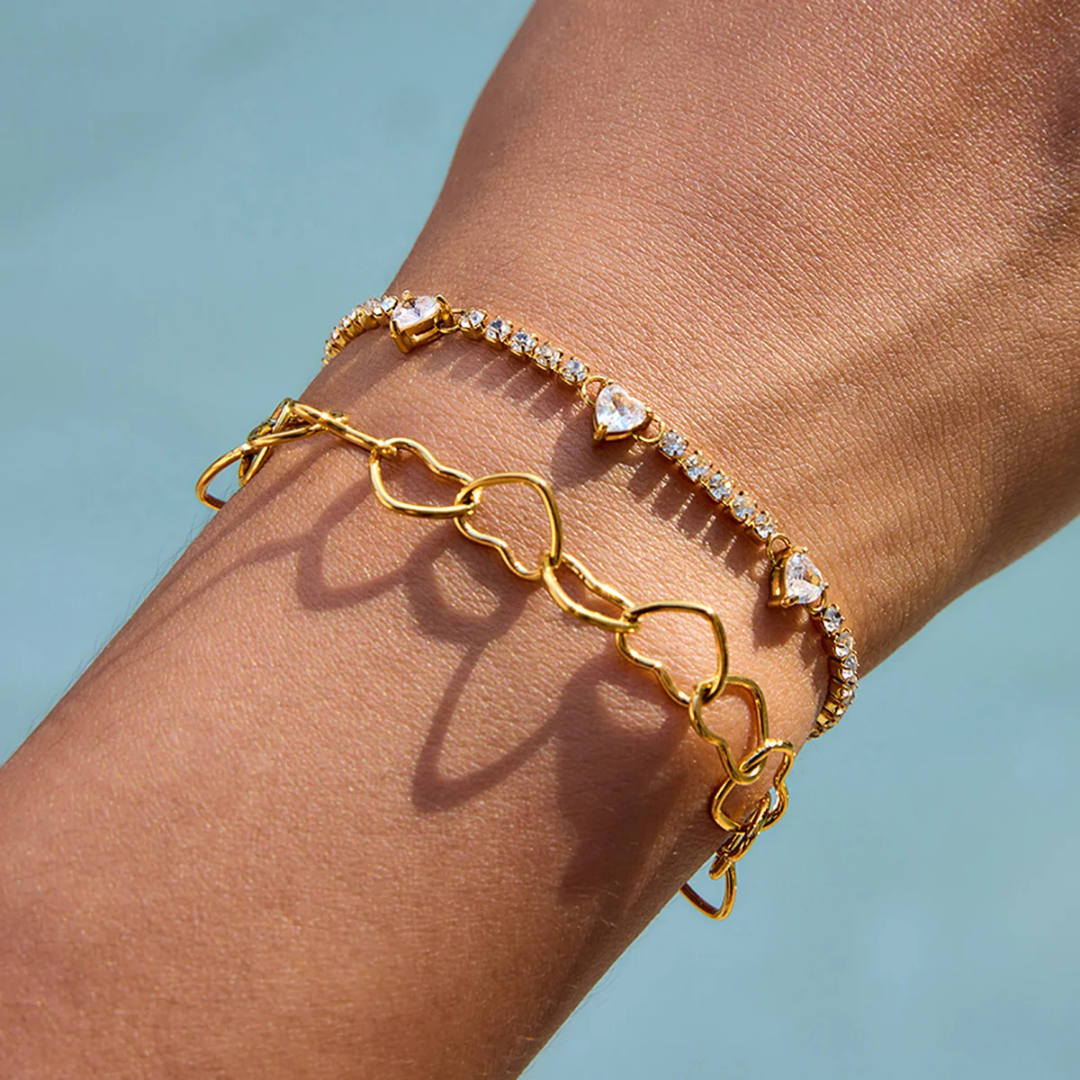 Pulsera Corazones