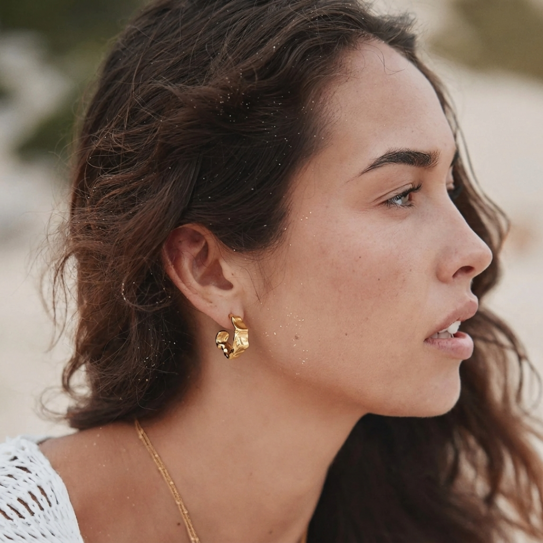 Pendientes Arrugado