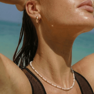 Choker Perlas y Oro